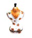 Orange Floral Dress Form Figurine for Fashion Lovers Porcelain Limoges Limoges Box Women shoes hat bags suitcase mother French Trinket Box