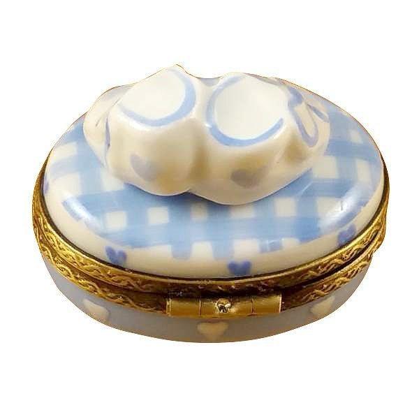 It's a Boy Keepsake Box Porcelain Limoges baby maternity French Trinket Box