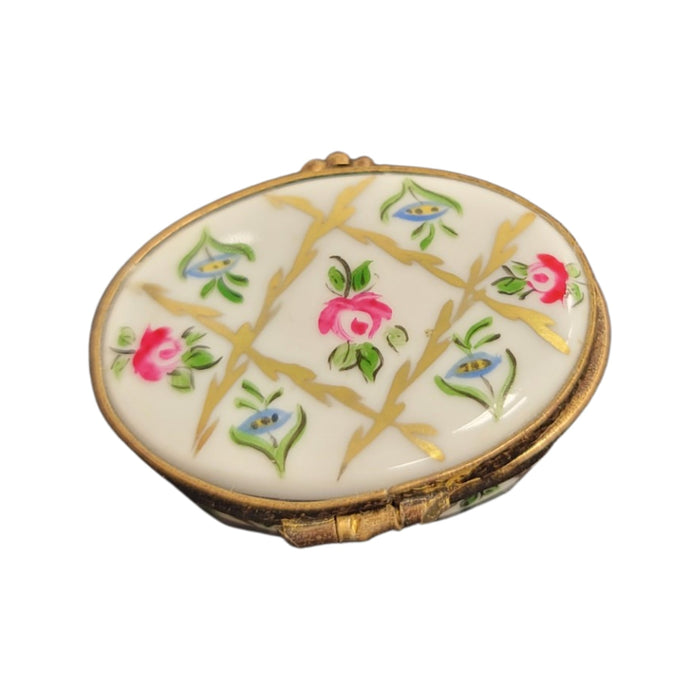 Oval Pill-LIMOGES BOXES traditional-CH11M308