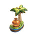 Palm Tree w Hut Limoges Box Porcelain Figurine-home LIMOGES BOXES beach ocean travel-CH9J201
