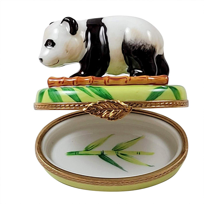 Panda Bear Limoges Box for Wildlife Lovers Porcelain Limoges bear World Travel French Trinket Box