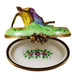Pansy Limoges Box for Collectors Porcelain Limoges flowers French Trinket Box