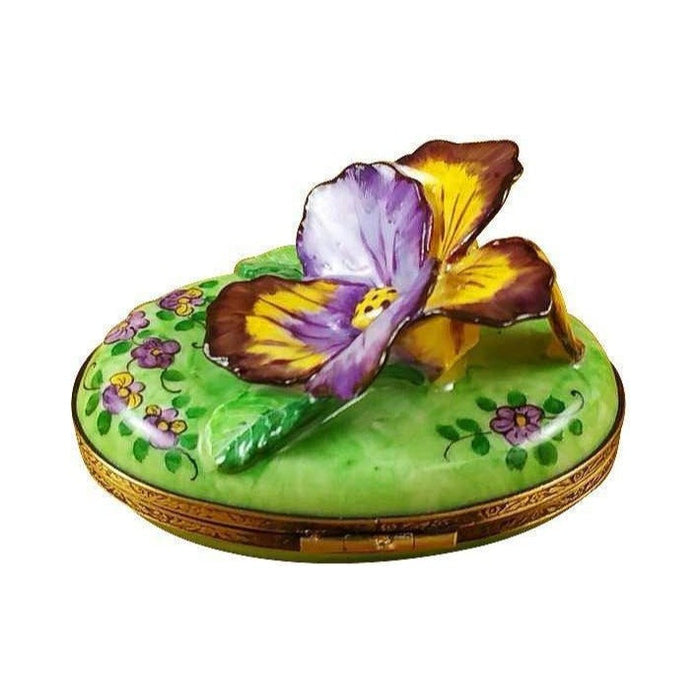 The Pansy Purple Yellow, a Limoges keepsake with true French charm