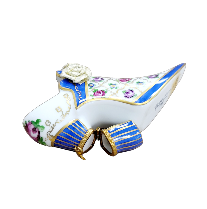 Parisian Elegance Shoe Box for Fashion Lovers Porcelain Limoges shoe figurine French Trinket Box