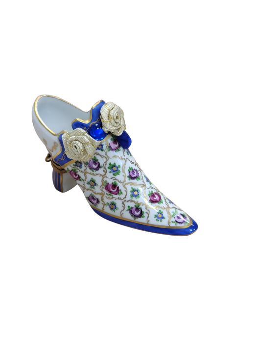 Parisian Elegance Shoe Box for Fashion Lovers Porcelain Limoges shoe figurine French Trinket Box