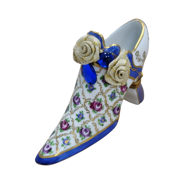 Limoges Boutique presents the Paris Shoe Fashion, a genuine Limoges box painted by hand in France