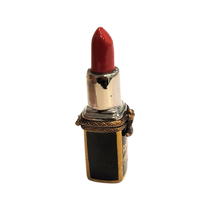 Passion Red Lipstick Figurine for Collectors Porcelain Limoges fashion limoges boxes French Trinket Box