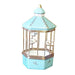 Pastel Blue Bird Cage for Collectors Porcelain Limoges bird French Trinket Box