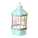 Pastel Blue Bird Cage for Collectors Porcelain Limoges bird French Trinket Box