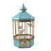 Pastel Blue Bird Cage for Collectors Porcelain Limoges bird French Trinket Box