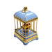 Pastel Blue Love Birds Cage for Romantic Gift Porcelain Limoges bird French Trinket Box