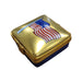 American Flag Limoges Box for Patriots Porcelain Limoges united states patriotic French Trinket Box