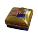 American Flag Limoges Box for Patriots Porcelain Limoges united states patriotic French Trinket Box