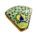 Peacock Feather Limoges Box for Collectors Porcelain Limoges bird shaped French Trinket Box