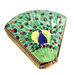 Peacock Feather Limoges Box for Collectors Porcelain Limoges bird shaped French Trinket Box