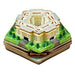 Limoges Pentagon Box for Collectors Porcelain Limoges monuments united states patriotic French Trinket Box