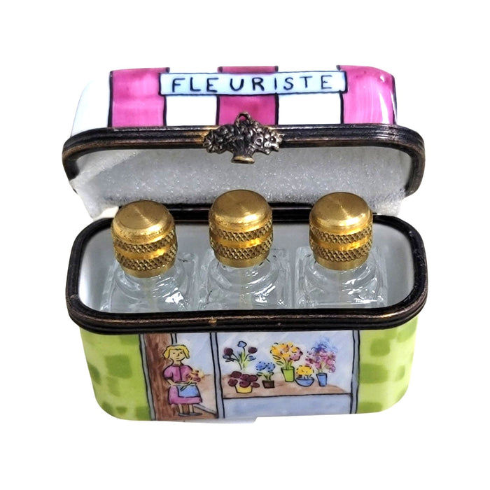 Perfume Fleurist Limoges Box for Gift Giving Porcelain Limoges Perfume French Trinket Box