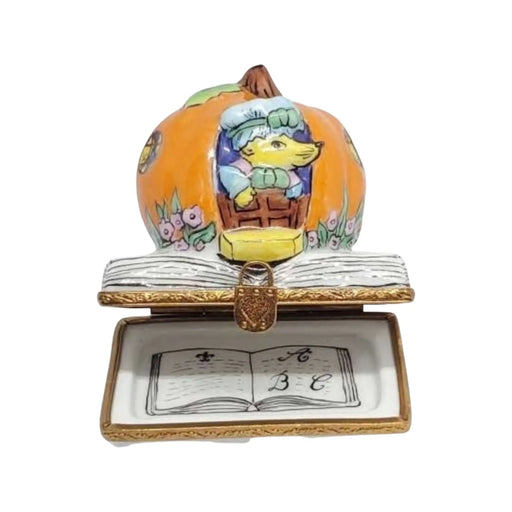 Peter Peter Pumpkin Eater Limoges Box for Collectors Porcelain Limoges Fairy Tale myth French Trinket Box