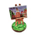 Genuine Philadelphia Easel Limoges box painted by hand in France, from Limoges Boutique