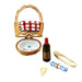Picnic Basket Delight for Outdoor Enthusiasts Porcelain Limoges Home Beach Basket French Trinket Box