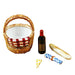 Picnic Basket Delight for Outdoor Enthusiasts Porcelain Limoges Home Beach Basket French Trinket Box