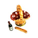 Picnic Basket Limoges Box for Wine Lovers Porcelain Limoges Beach Home French Trinket Box