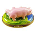 Pig and Babies Limoges Box for Animal Lovers Porcelain Limoges pig French Trinket Box