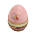 Pink Baby Egg Treasure for Little Ones Porcelain Limoges egg French Trinket Box