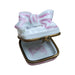 Pink Baby Teeth Box for New Moms Porcelain Limoges baby special occasion French Trinket Box