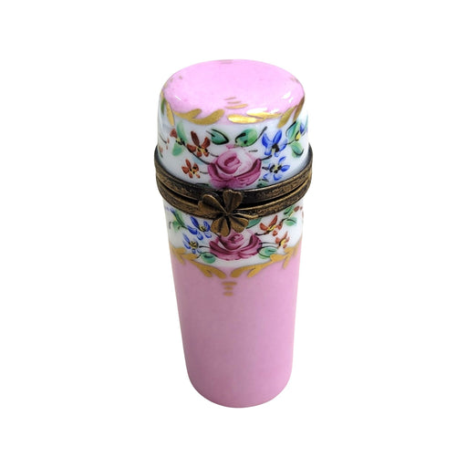 Pink Cyllinder Tall Pill-LIMOGES BOXES traditional-CH11M106