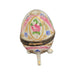 Pink Egg on Legs-egg LIMOGES BOXES-CH11M407