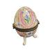 Pink Elegance Egg Box for Home Decor Porcelain Limoges egg French Trinket Box