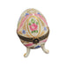 Pink Elegance Egg Box for Home Decor Porcelain Limoges egg French Trinket Box