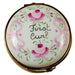 Pink First Curl Keepsake for New Parents Porcelain Limoges Baby Special Occasion French Trinket Box
