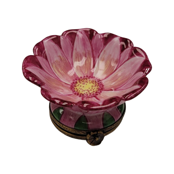 Pink Floral Elegance Box for Gift Giving Porcelain Limoges valentine rose flower French Trinket Box