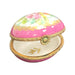 Pink Floral Elegance for Home Decor Porcelain Limoges egg French Trinket Box