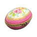 Pink Floral Elegance for Home Decor Porcelain Limoges egg French Trinket Box