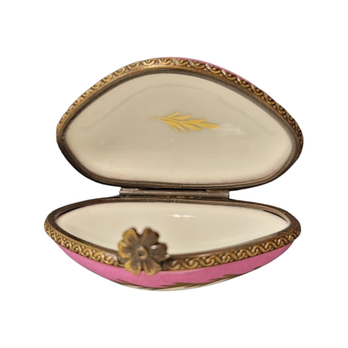 Pink Floral Limoges Box for Elegant Gifting Porcelain Limoges shaped French Trinket Box