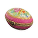 Pink Flowers Egg-egg LIMOGES BOXES-CH11M403