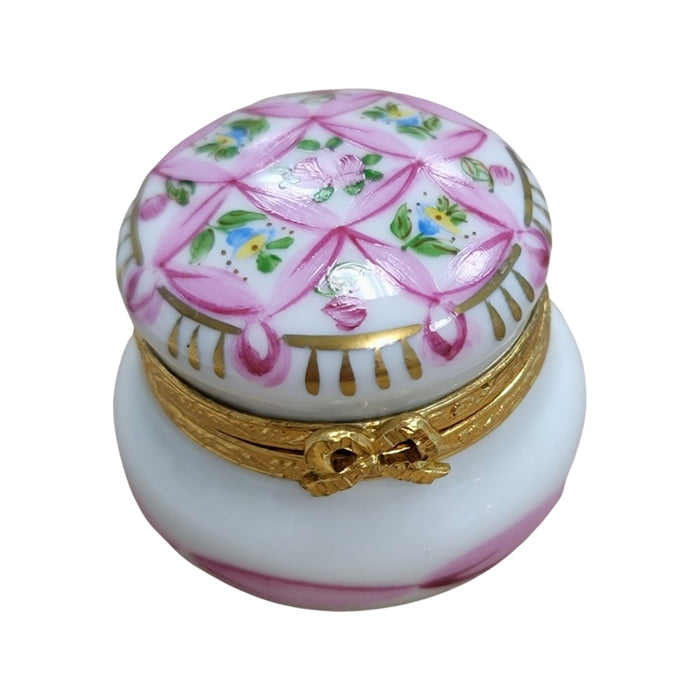Pink Pot Urn Round-LIMOGES BOXES traditional-CH8C136