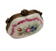 Pink Purse w Flowers - One of a Kind Hand Painted Limoges Box Porcelain Figurine-purse trinket box limoges-CHPU11