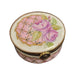 Pink Roses Pill Box for Elegant Gifting Porcelain Limoges round French Trinket Box