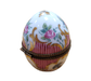 Pink Striped Porcelain Perfume Egg for Elegant Gifting Porcelain Limoges perfume egg French Trinket Box