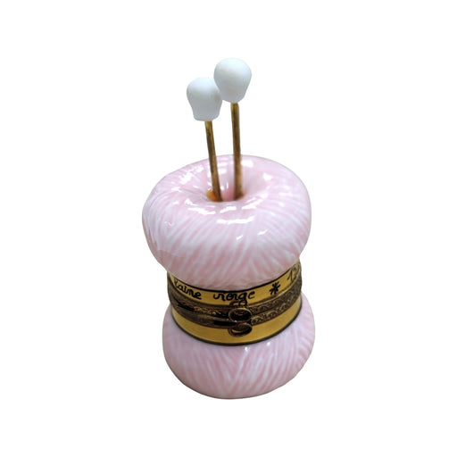 Pink Yarn Limoges Box for Craft Lovers Porcelain Limoges fashion home women French Trinket Box