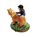 Pony w Horse Jockey Limoges Box Porcelain Figurine-farm LIMOGES BOXES professional horse-CH9J155