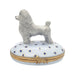 Gray Poodle Limoges Box for Dog Lovers Porcelain Limoges dog dogs French Trinket Box