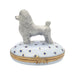 Gray Poodle Limoges Box for Dog Lovers Porcelain Limoges dog dogs French Trinket Box