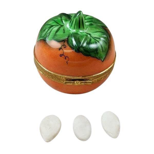 Pumpkin Limoges Box for Autumn Gifts Porcelain Limoges Thanksgiving Autumn French Trinket Box