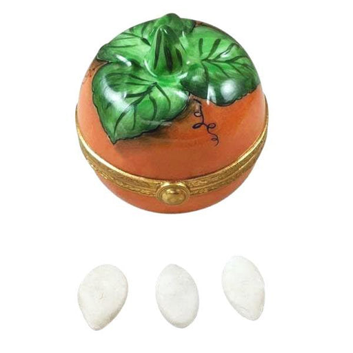 Pumpkin Limoges Box for Autumn Gifts Porcelain Limoges Thanksgiving Autumn French Trinket Box