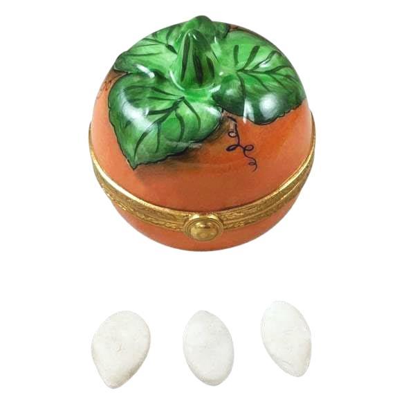 Pumpkin Limoges Box for Autumn Gifts Porcelain Limoges Thanksgiving Autumn French Trinket Box